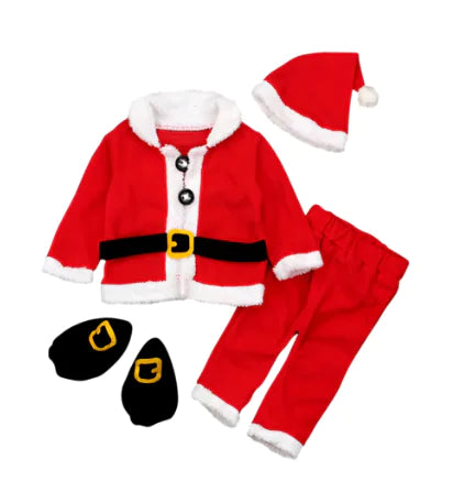 Santa Claus look four-piece children's clothing